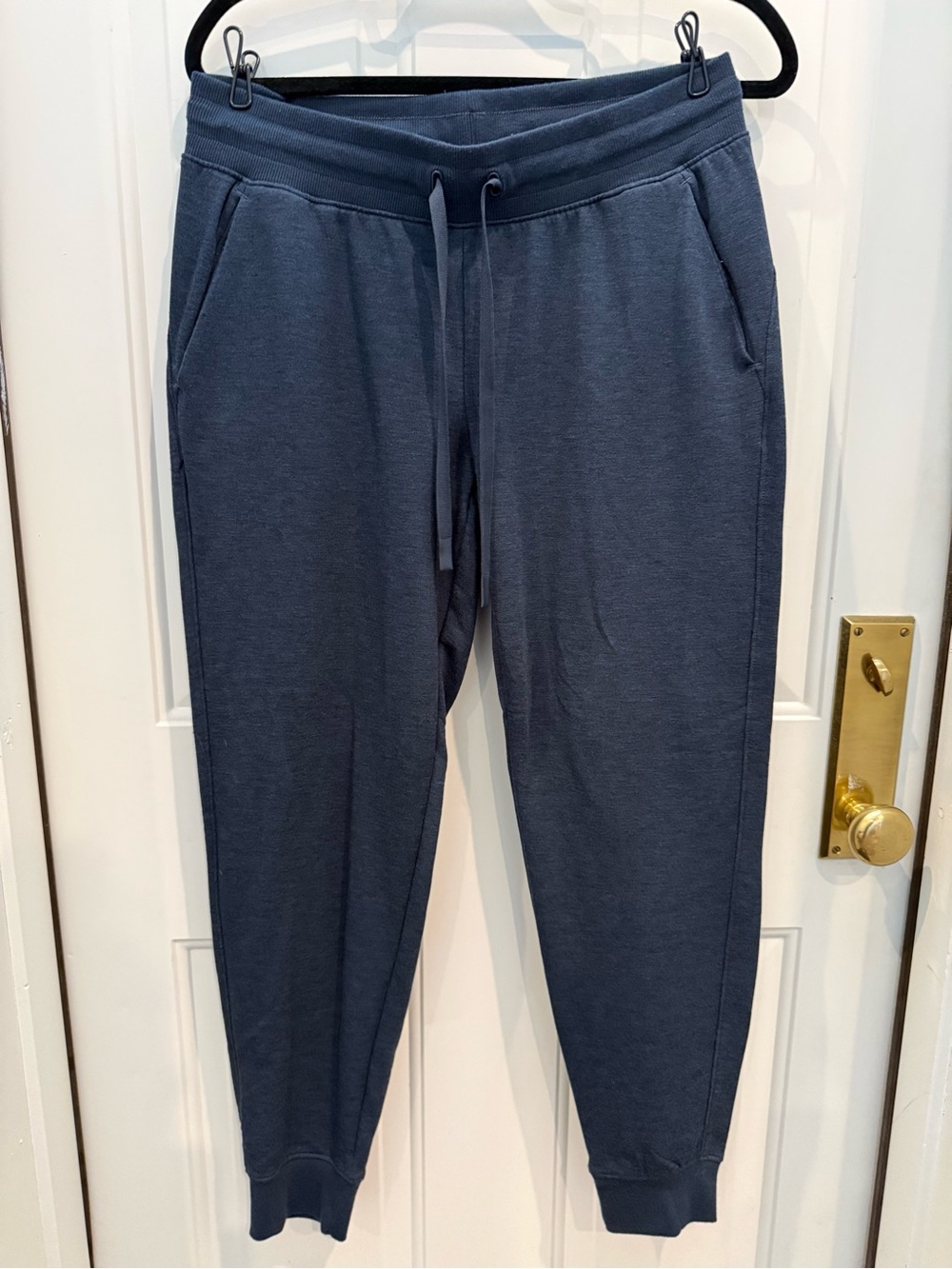 Women’s Jogger Pants in Slate Blue - Casual Drawstring Sweatpants
